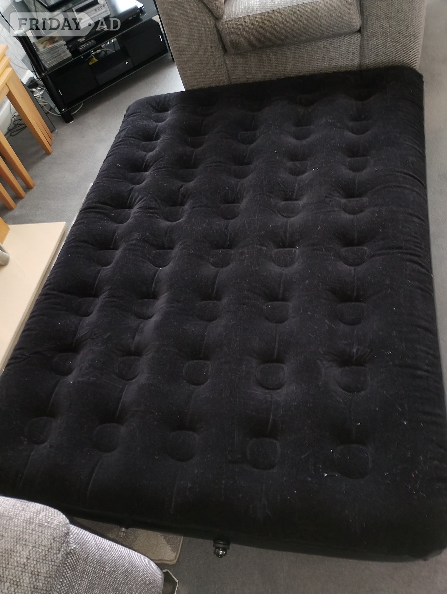 Bristol Inflatable double air bed with pump etc.
