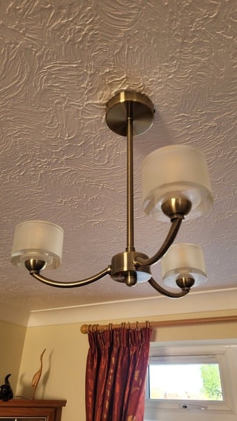 John Lewis  3 Arm Ceiling Light