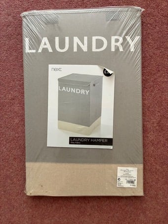 New wrapped Next Laundry Basket and New wrapped Bamboo Shower Mat