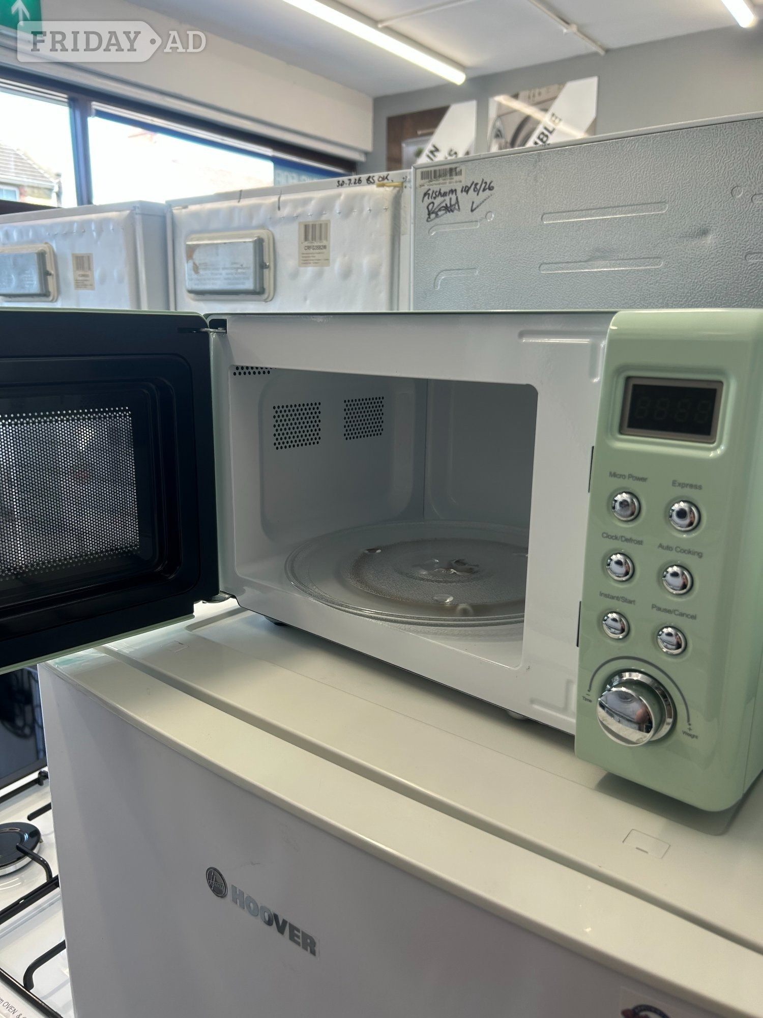 DUNELM GREEN MICROWAVE