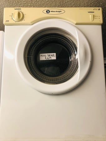 White knight mini dryer 3kg  works perfectly 