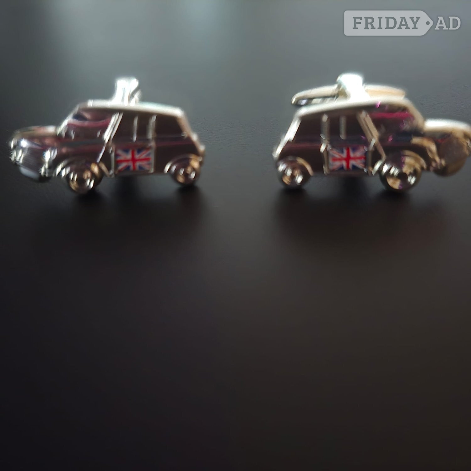 Retro Mini Car Cufflinks with Union Jack Flag Detail – Never Worn - Clothing, Footwear & Accessories in Seaford