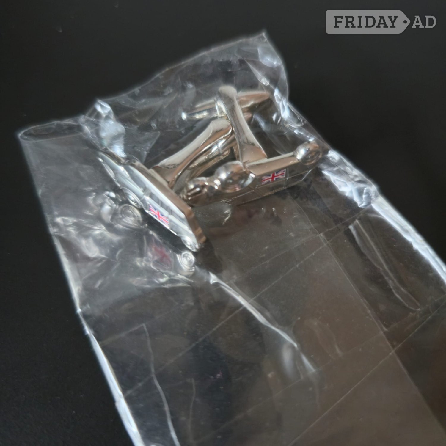 Retro Mini Car Cufflinks with Union Jack Flag Detail – Never Worn - Clothing, Footwear & Accessories