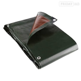 250gsm Heavy Weight Green/Brown Tarpaulins