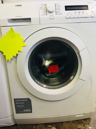 AEG 12kg sized capacity washing machine with xxl drum size.