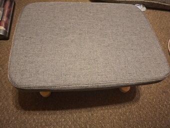 New grey foot stools  colour grey little wooden legs 