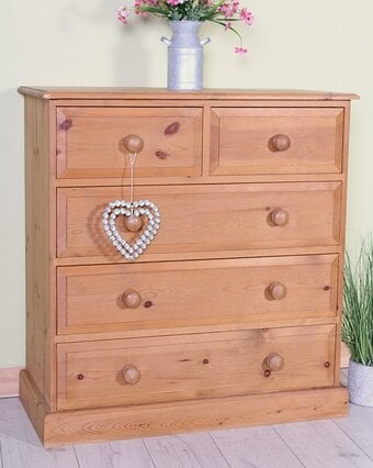 UK Delivery - Farmhouse Pine Chest Of Drawers Clean Condition