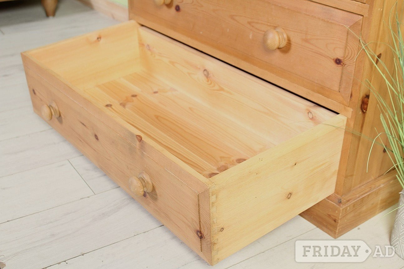 UK Delivery - Farmhouse Pine Chest Of Drawers Clean Condition