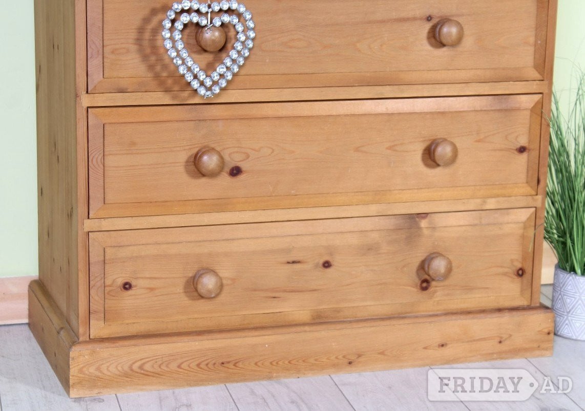 Hailsham UK Delivery - Farmhouse Pine Chest Of Drawers Clean Condition