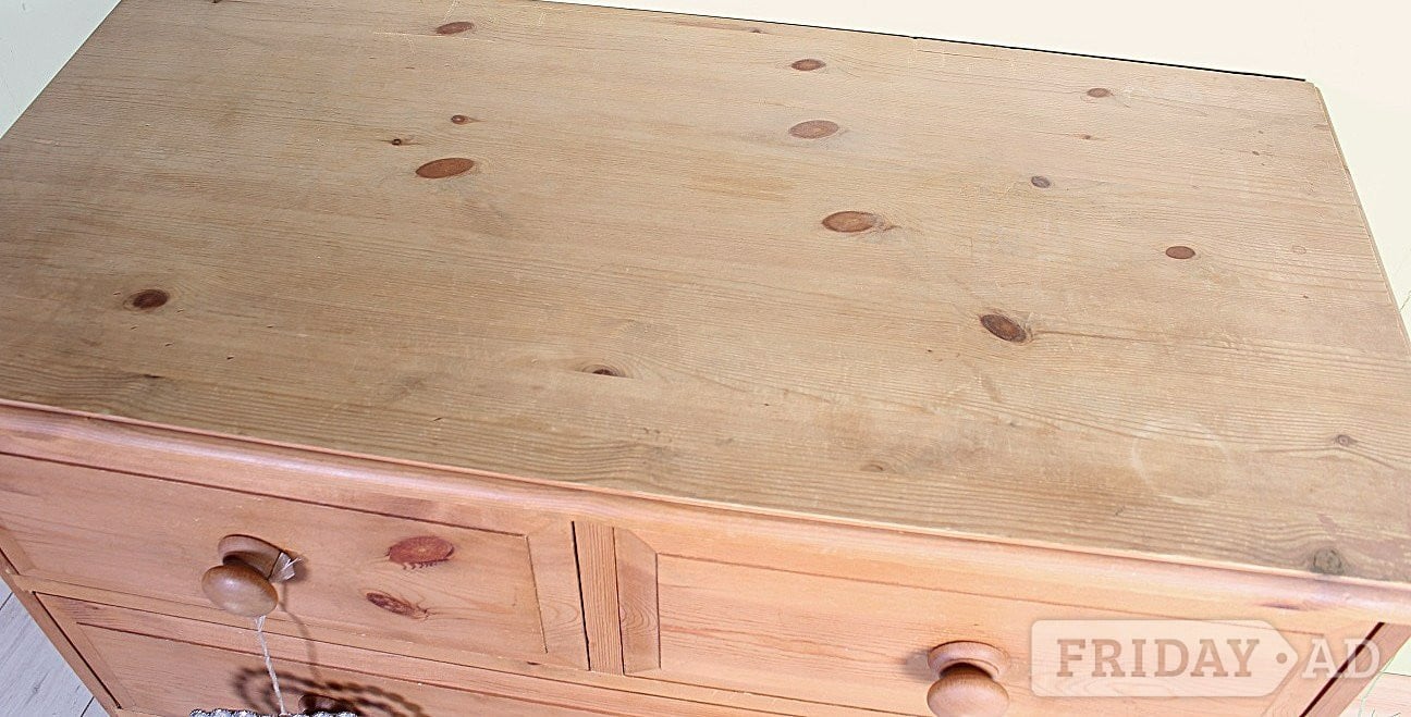 UK Delivery - Farmhouse Pine Chest Of Drawers Clean Condition - Furniture