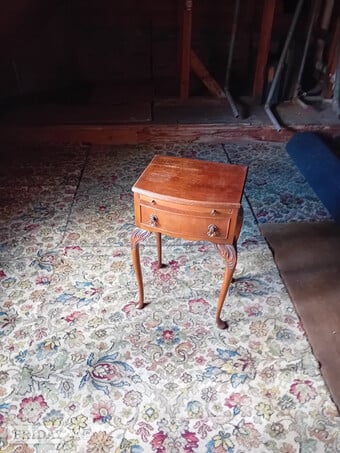 Bedside table with drawer and shelf