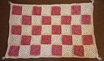 Newly Crocheted Cot Blanket
