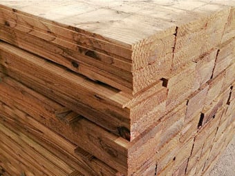 Fencing Materials: Posts, Feather Edge, Weatherboard various lengths.
