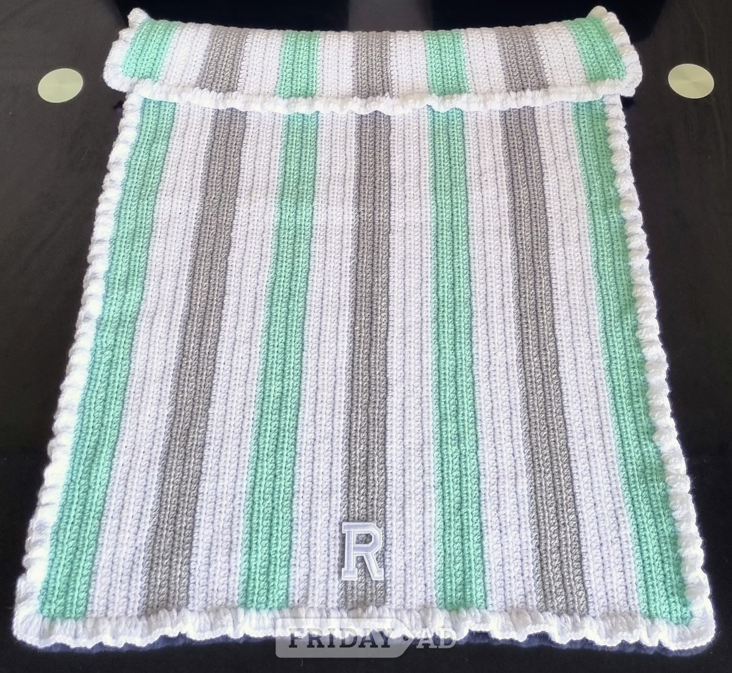 Crochet Baby Blanket, Personalised in Gosport
