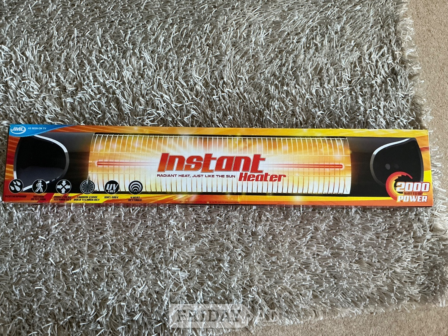 Instant heater 2000 power. Indoor or outdoor Heating in Hailsham