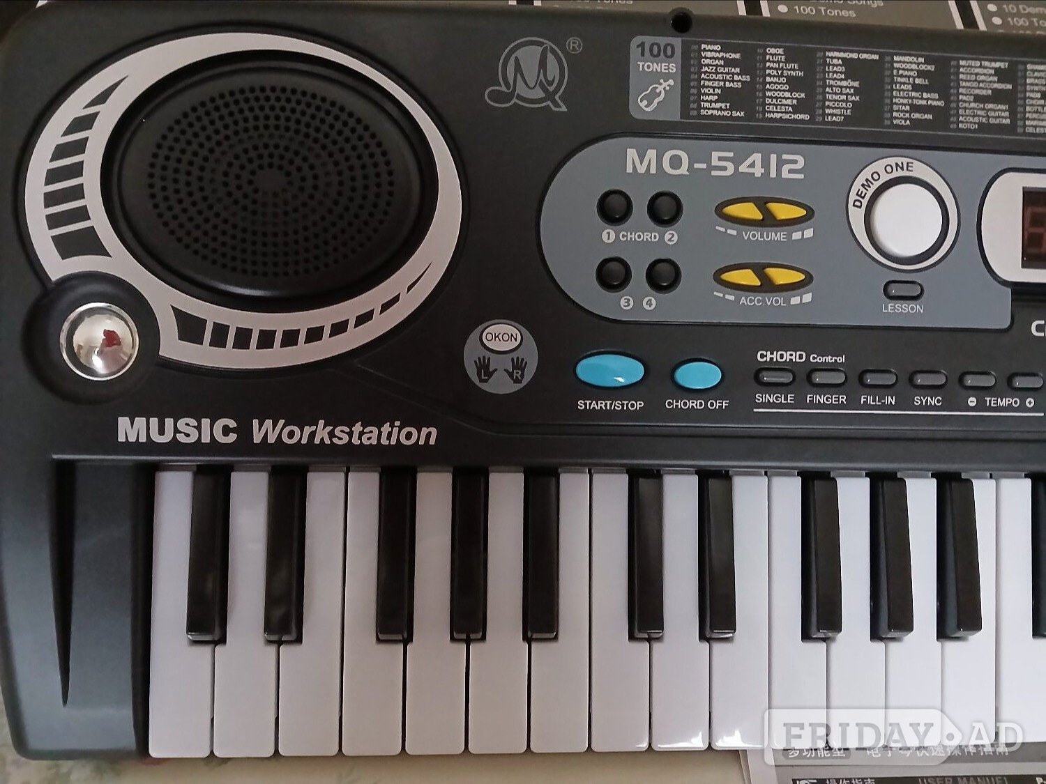 Music Workstation with 54 Keys