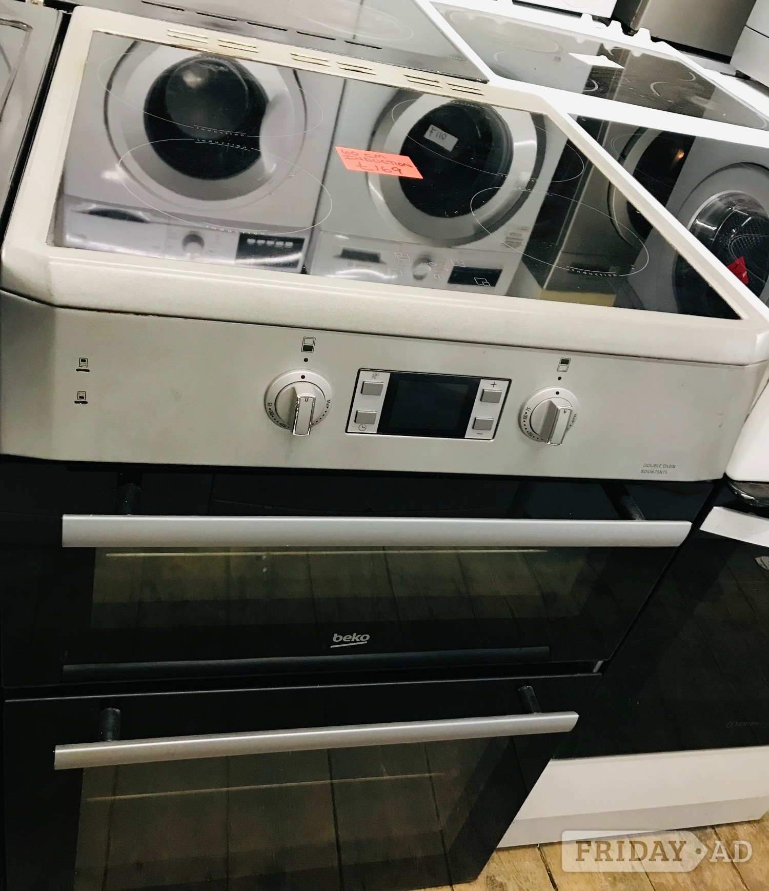 Beko 60CM wide induction cooker with double oven £169 in Potters Bar