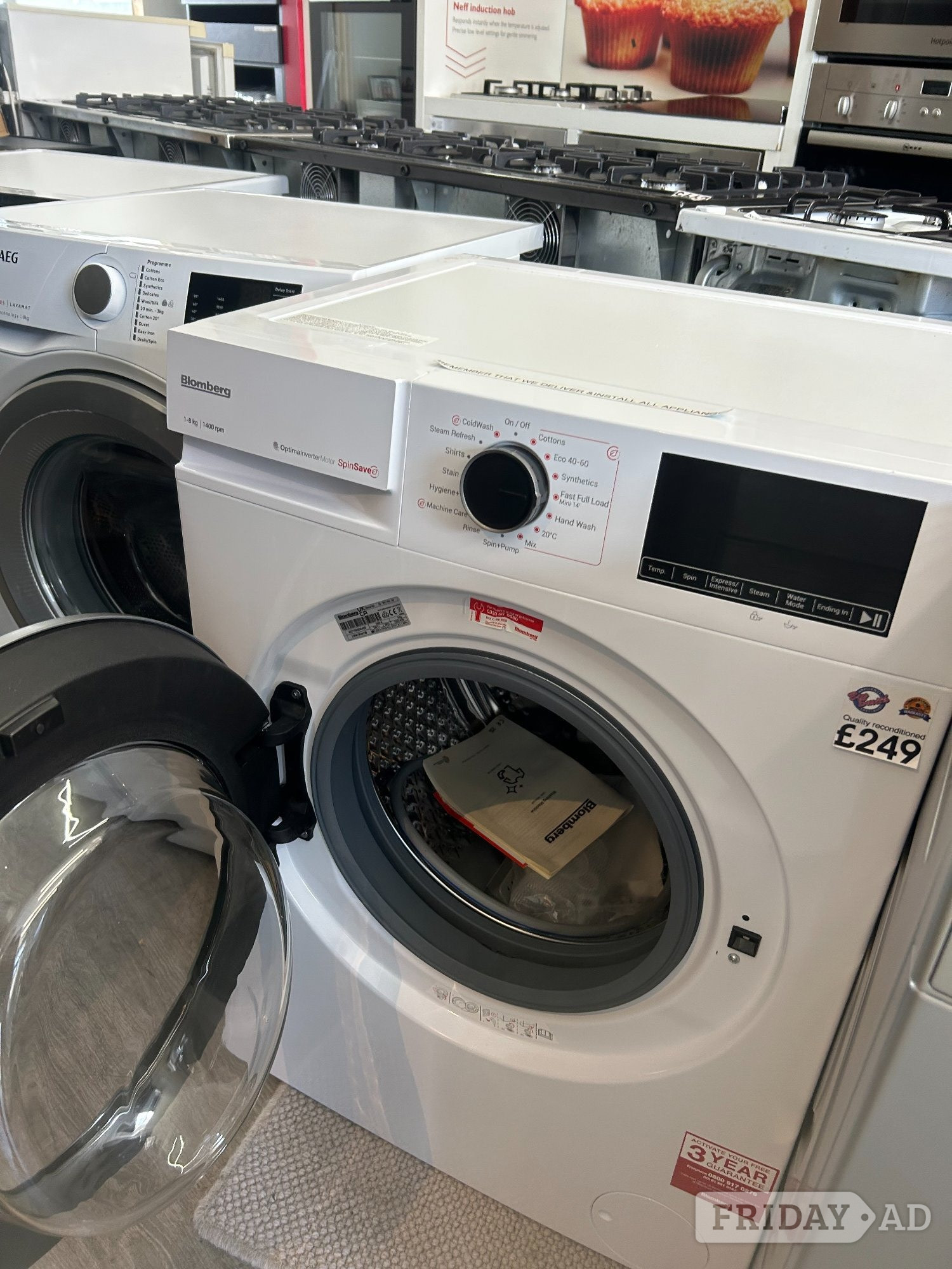 BLOMBERG 8KG WASHING MACHINE