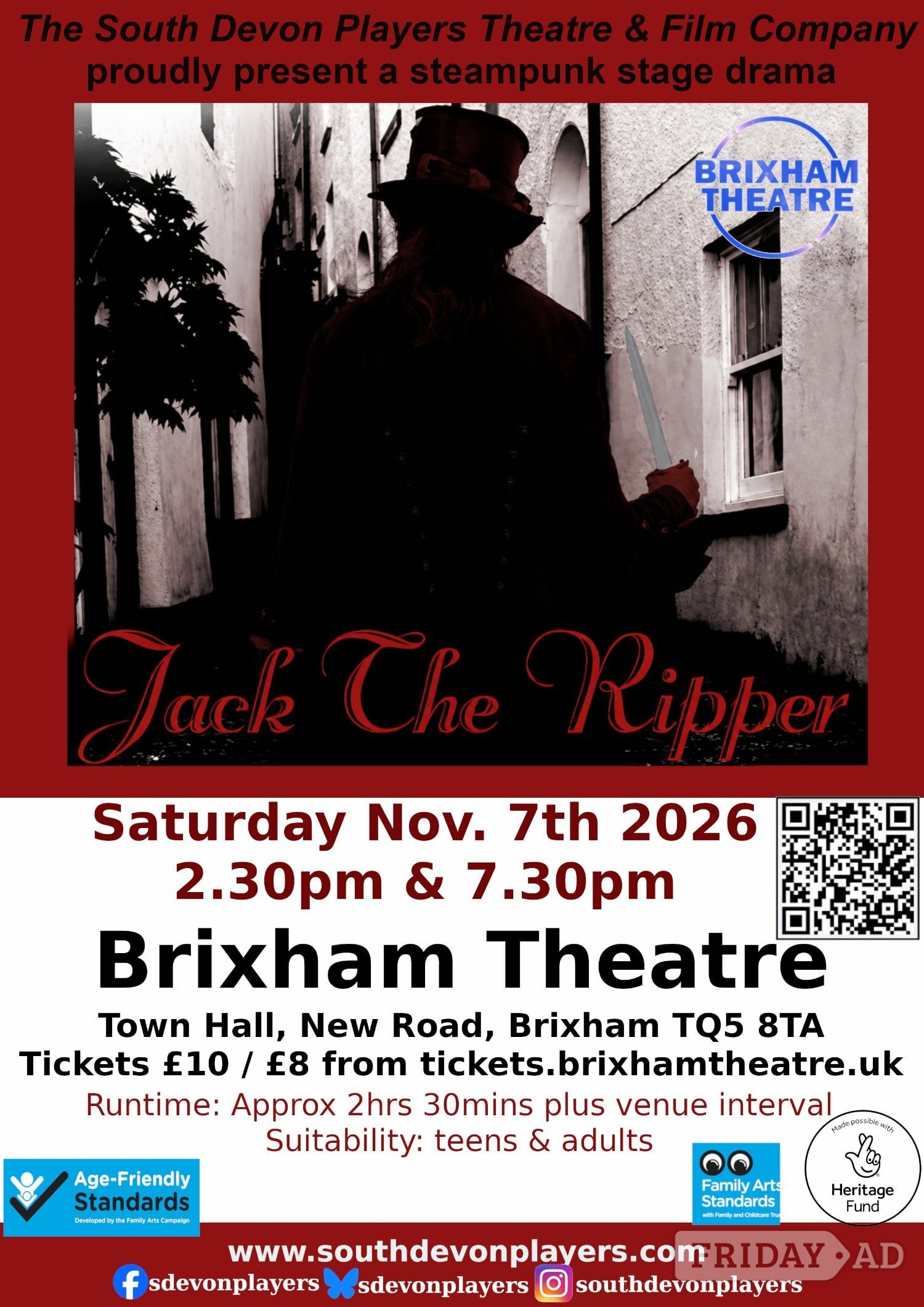 Jack the Ripper (theatre show) Brixham Theatre in Brixham