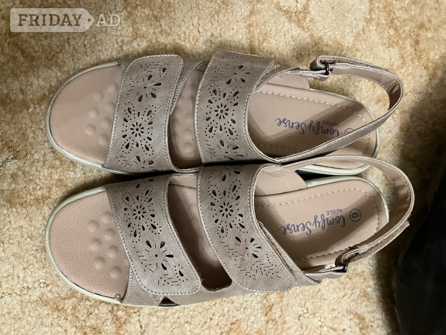 Beige lightweight sandals in Worthing