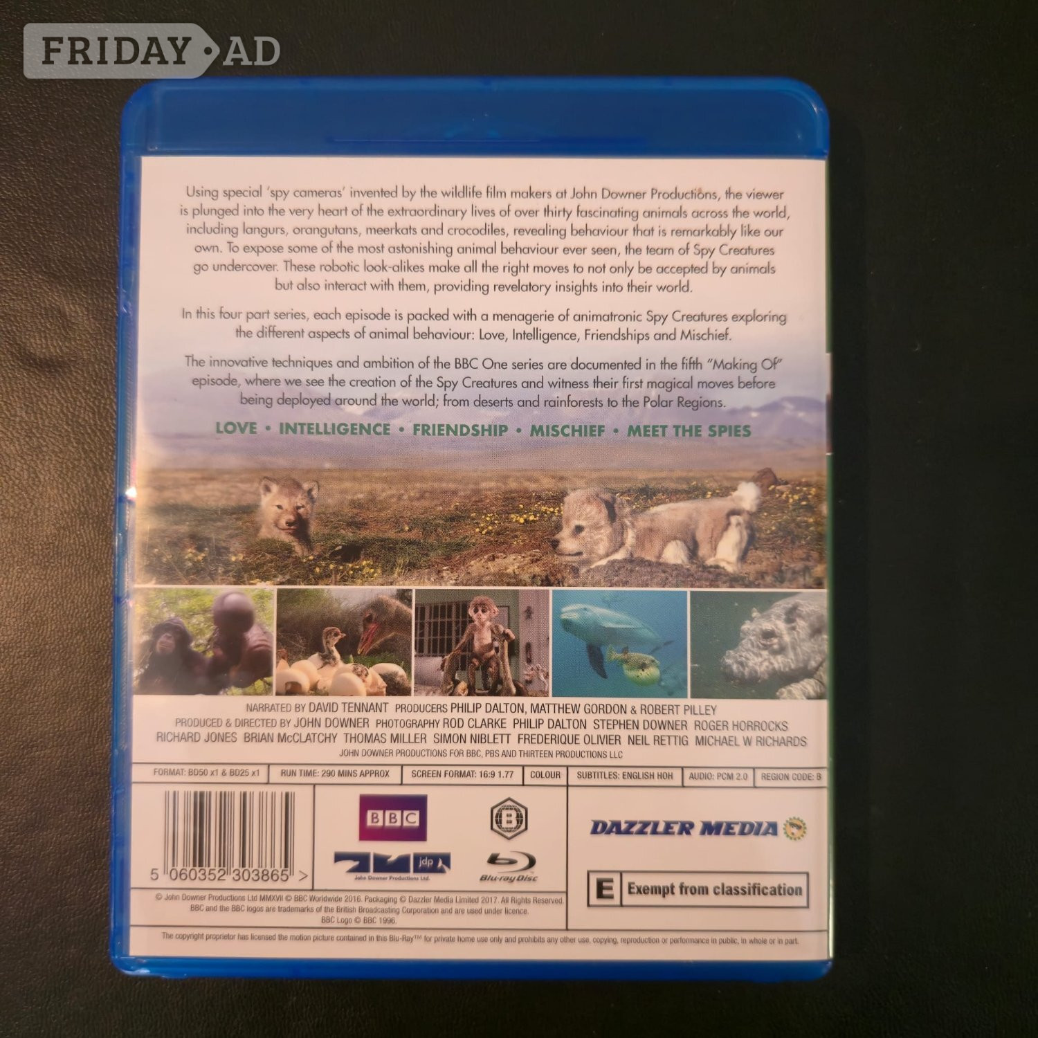 BBC Earth Spy in the Wild Blu Ray 2 Disc set.  in Seaford