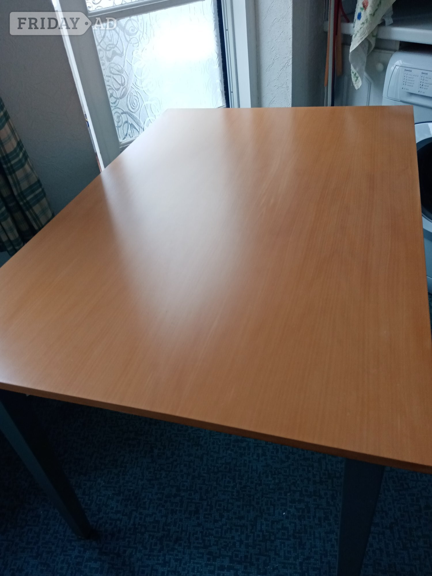 Used Attractive Olive Green Dining Table & 4 Matching Chairs. - Furniture
