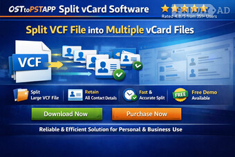 Secure Offline Software to Split Large VCF Contact Files Easily
