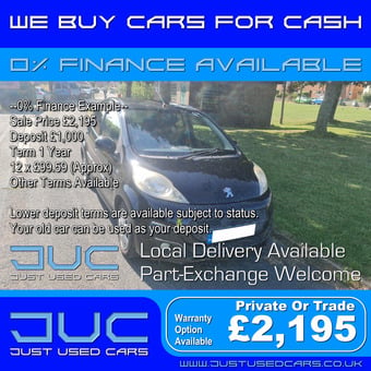 Peugeot 107 1.0 Allure (Manual Petrol) 13 Reg 2013 67,130 Miles