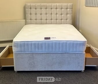 KING - STRESS FREE MATTRESS 2 drawers & 24 inch headboard