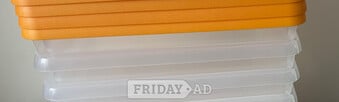 3x storage boxes 7” x 11” x 8” high