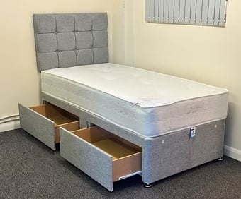SUPER TUFT DELUXE ORTHO 2 drawers AND 11 INCH MATTRESS 24 inch hb