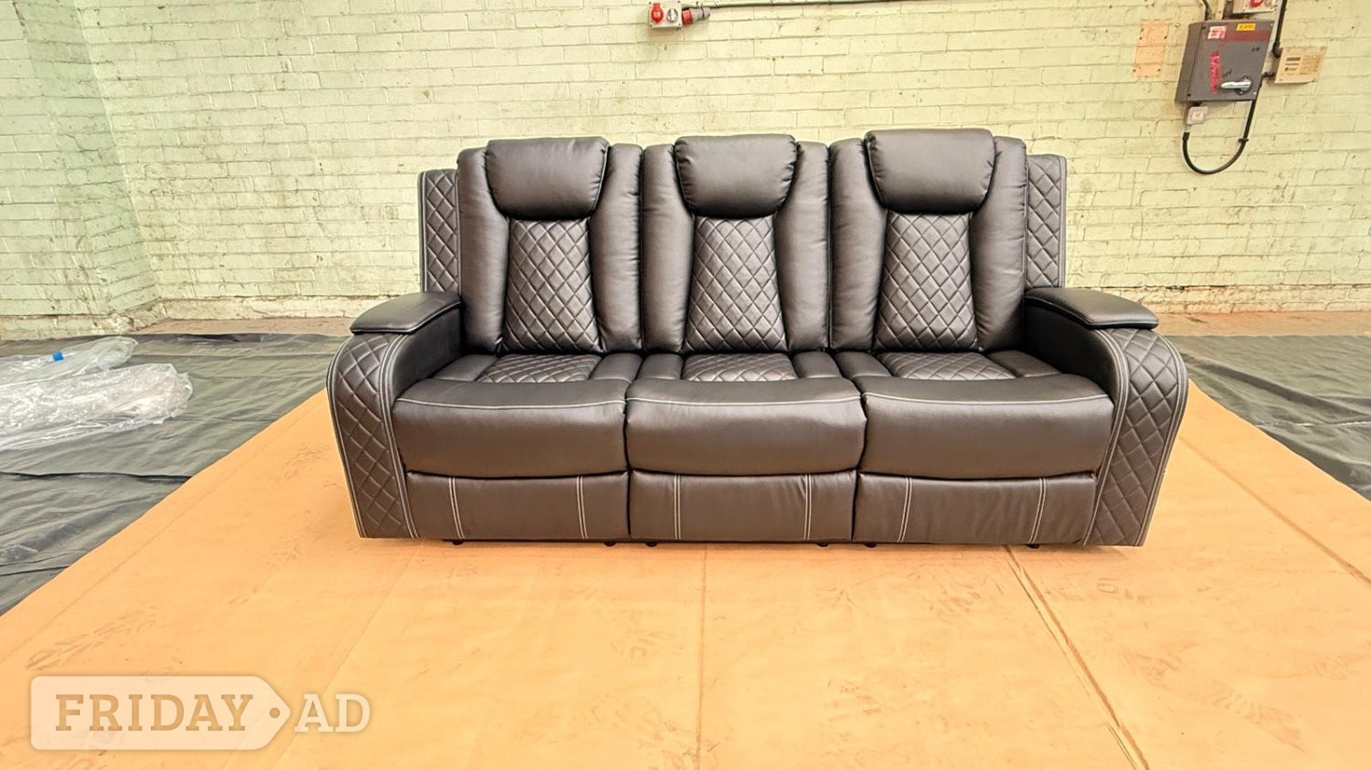 Black Sanoreta 3 Seater & 2 seater sofa set ¬ Delivery Available - Furniture in Newcastle Upon Tyne