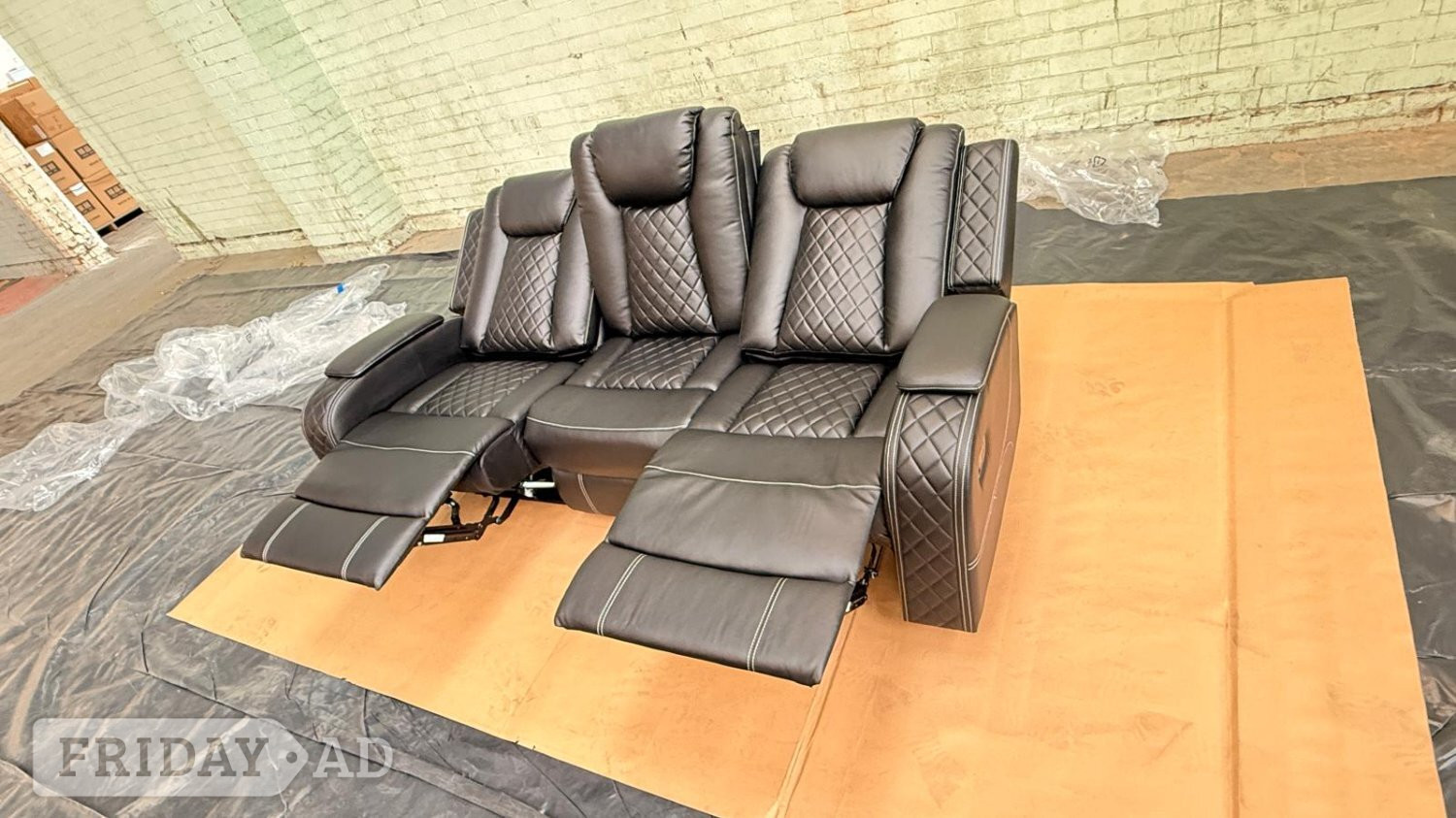 Black Sanoreta 3 Seater & 2 seater sofa set ¬ Delivery Available - Furniture