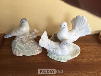 Vintage Miquel Requena bird ornaments