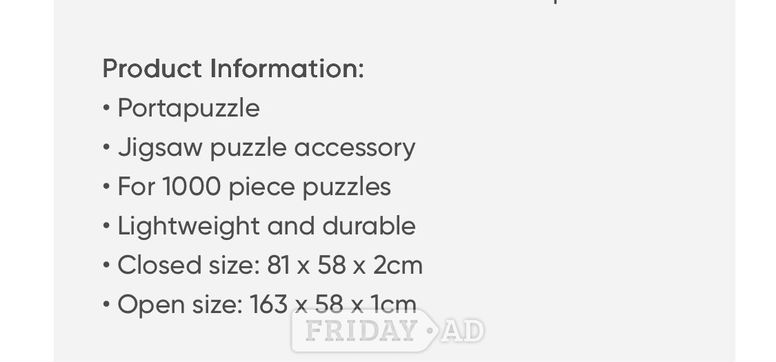 1000 piece jigsaw board