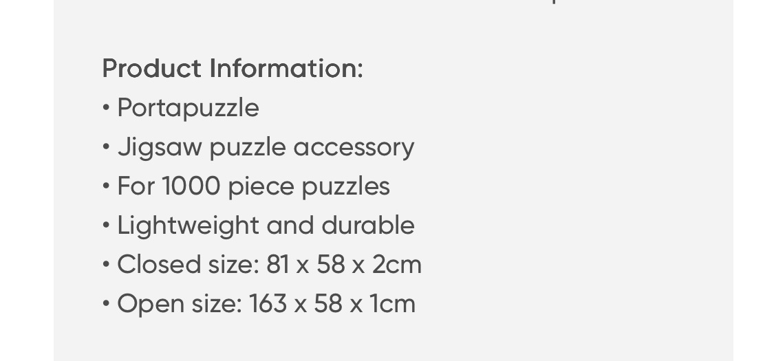 1000 piece jigsaw board