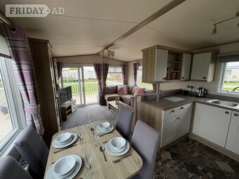 Sited Caravan - Deck and Tub Included!