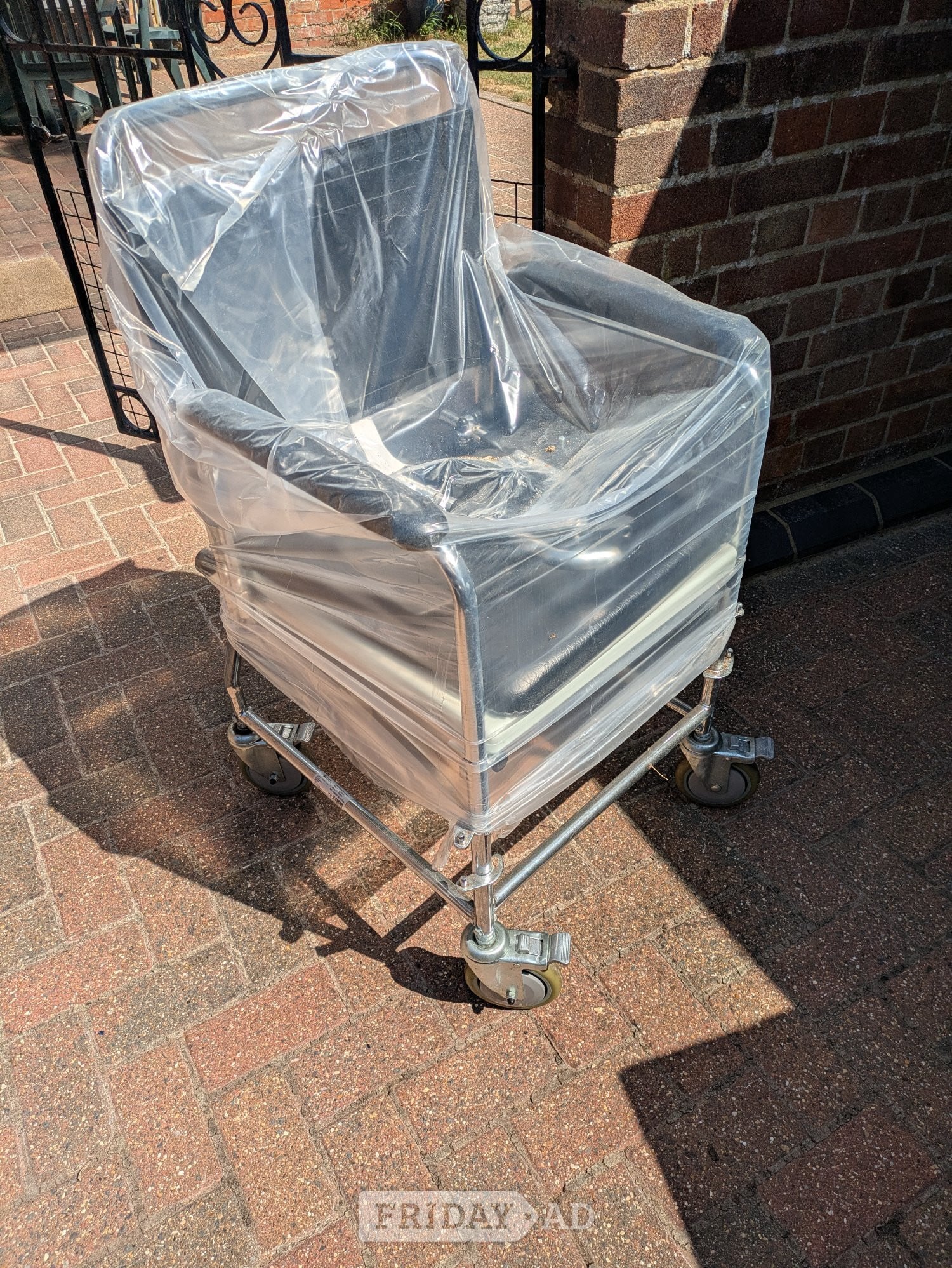 Brand new commode Chair on wheels