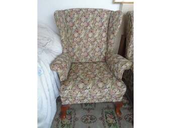 1 parker knoll /high back/wing fireside chair