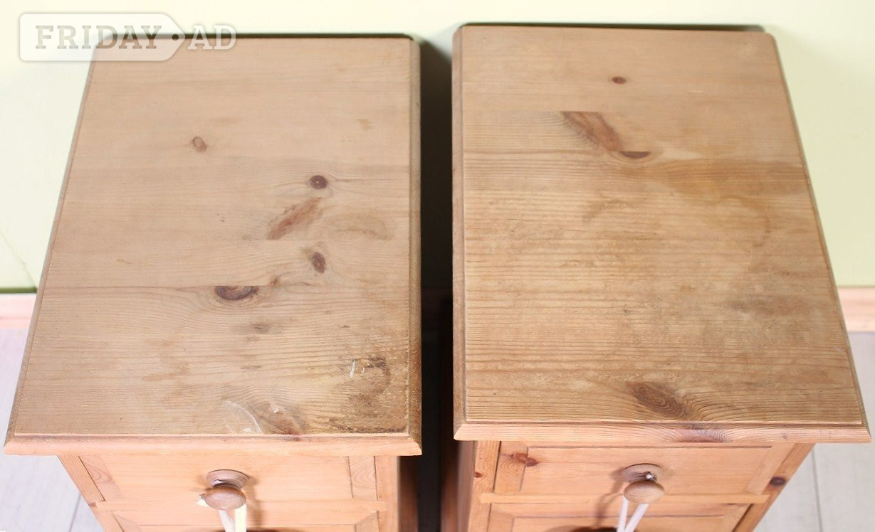 UK Delivery-2 Pine Bedside Tables Tongue & Groove Dovetail Joints - Furniture in Hailsham