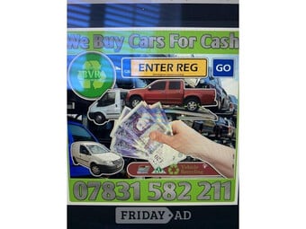 ABSOLUTELY ALL UNWANTED CARS VAN 4X4'S MOTORBIKES NON RUNNERS WANTED