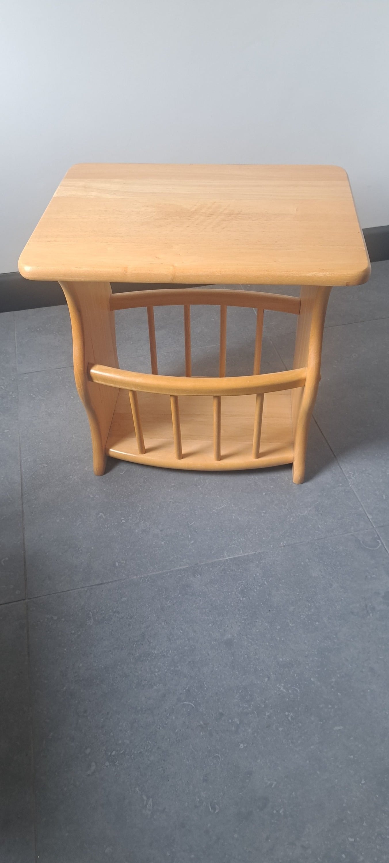 SIDE TABLE WITH INTEGRAL MAGAZINE RACK  in Hartley Wintney