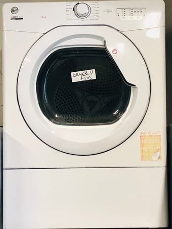 Hoover 8KG load One Touch vented tumble dryer 