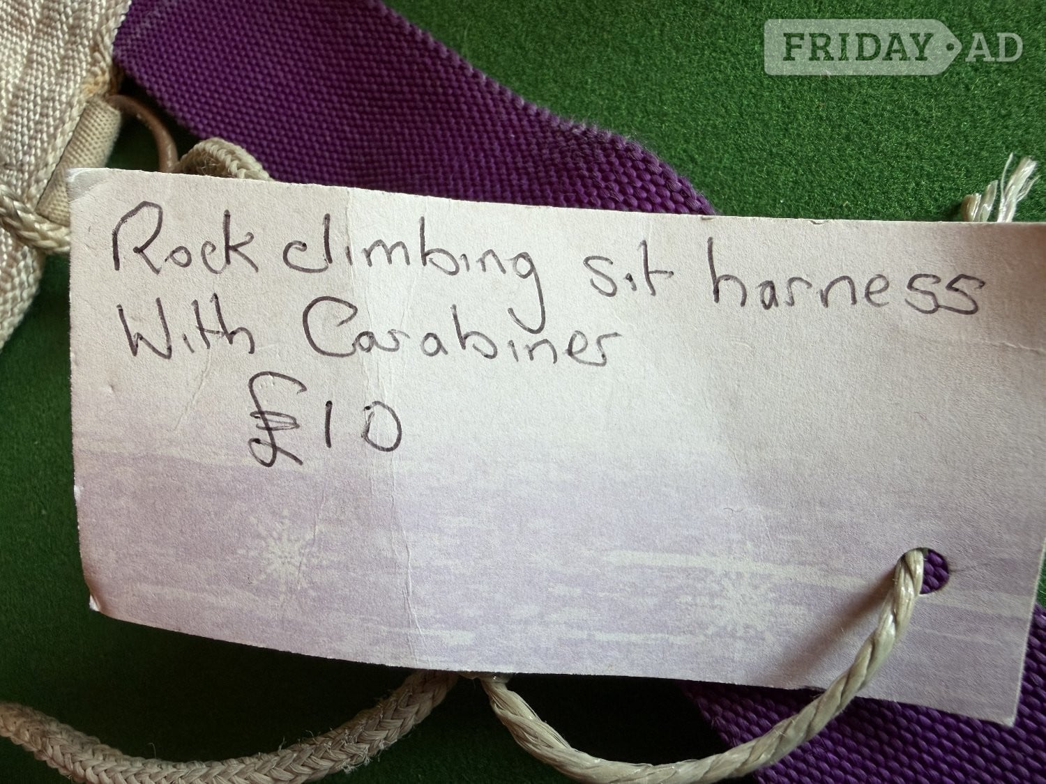Rock climbing harness. £5 - Sports Equipment