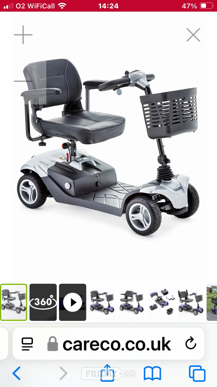 Silver Abulize Aeron Li mobility scooter in Lancing