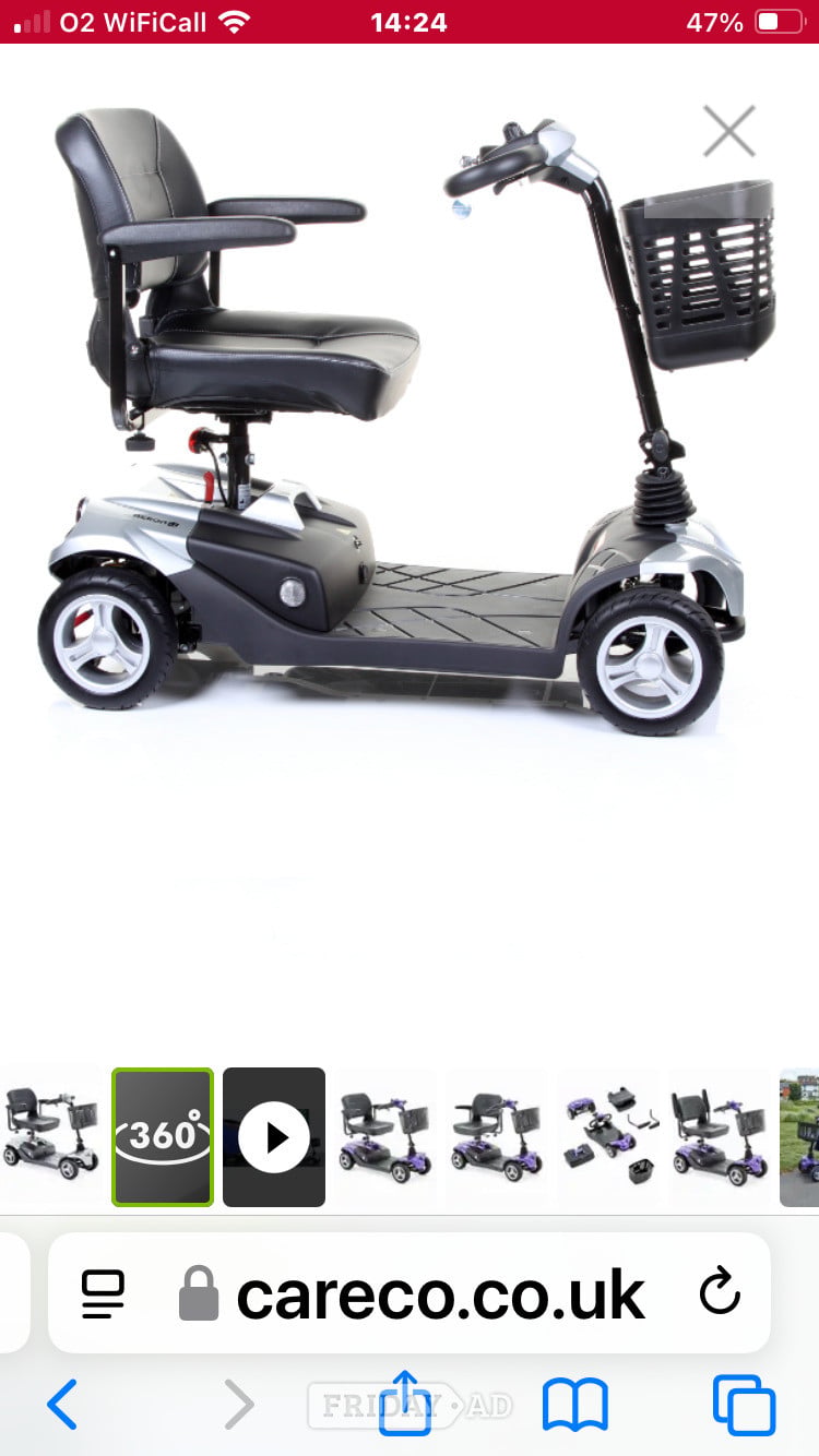 Silver Abulize Aeron Li mobility scooter