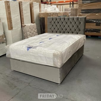 Divan Bed with optional – Mattress – Storage – Headboard