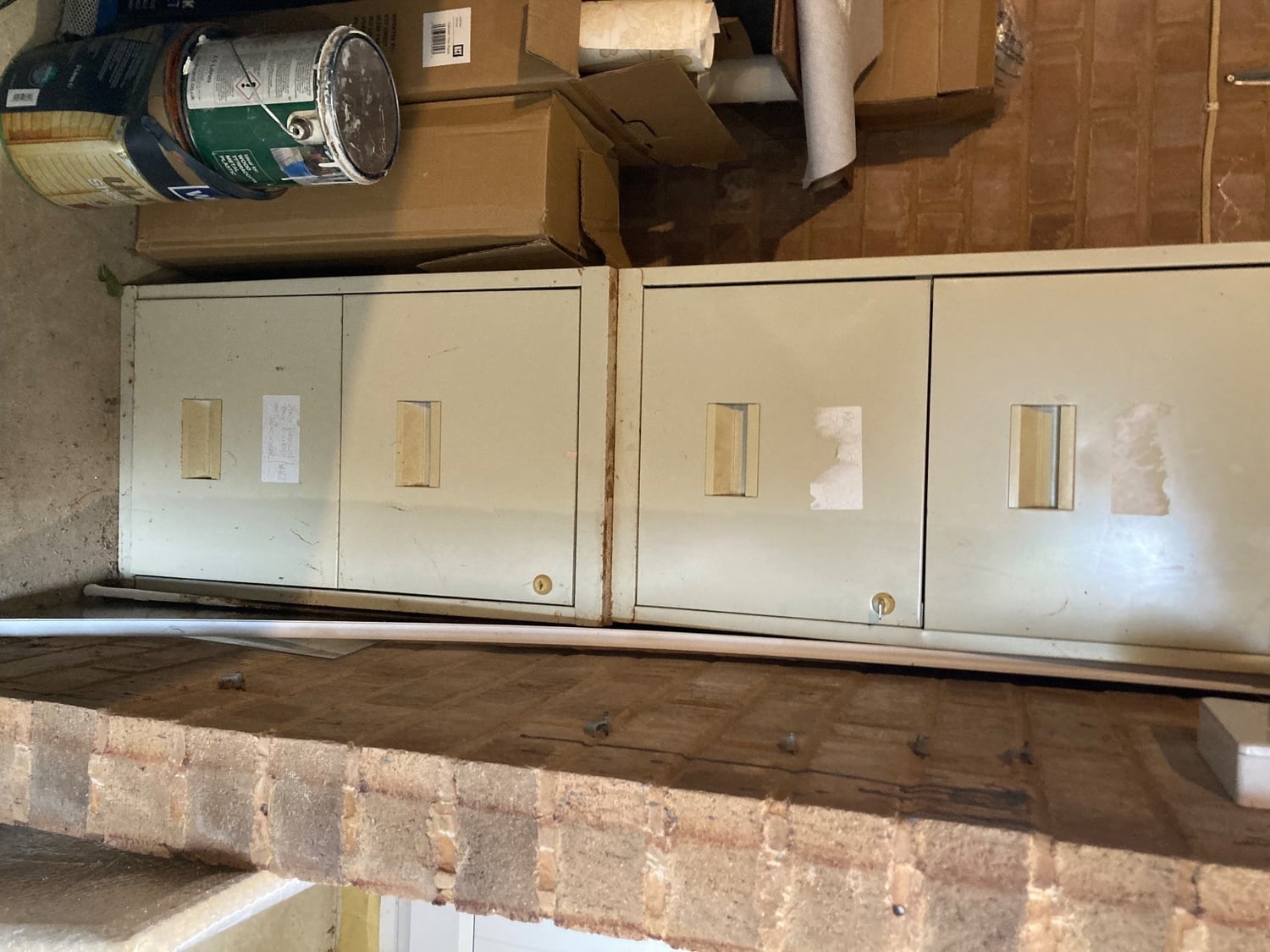 2 Double metal filing cabinets in Hailsham