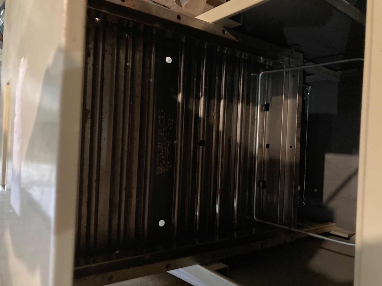 2 Double metal filing cabinets