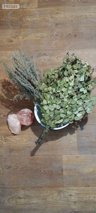 Premium Birch Brooms & Herbal Spa Mix for Garden Sauna